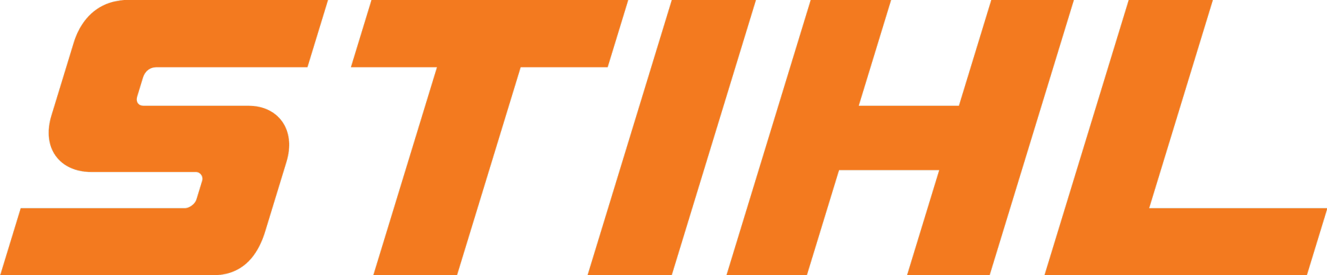 Logo de STIHL, marca de herramientas y equipos disponible en BRIQ.